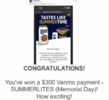 Win $20 – $300  Venmo Payments and Big Holiday Prizes