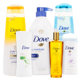 Free Dove Pack (Moisturizer, Shampoo & More)