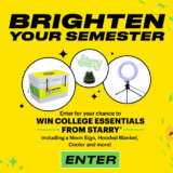 Win Starry Cooler, Blanket and more.