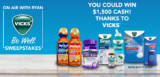 Win $1,500 Cash from Ryan’s Vicks Be Well Sweepstakes 2024