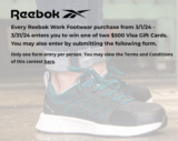 Win $500 prepaid gift card from Reebok!