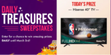 Win Hisense 40″ TV plus more  daily.