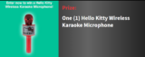 Win  Hello Kitty Wireless Karaoke Microphone
