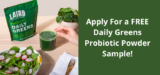 Free Daily Greens Probiotic Powder Sample